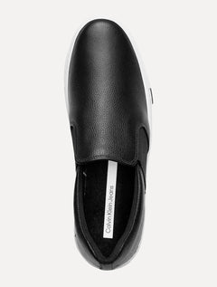 Tênis Calvin Klein Masculino Couro Slip On Project Iate Preto