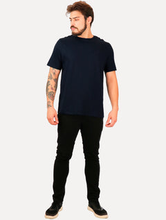 Camiseta Individual Masculina Comfort Icon Azul Marinho