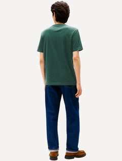 Camiseta Tommy Hilfiger Masculina Regular Pocket Verde Escuro