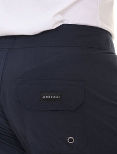 Bermuda Aeropostale Masculino Boardshorts NYC Aero Tape Azul Marinho