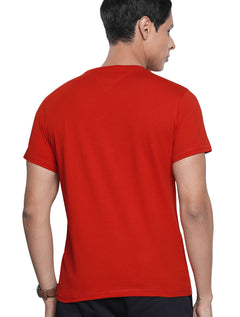 Camiseta Tommy Jeans Masculina Chest Logo Tee Vermelha