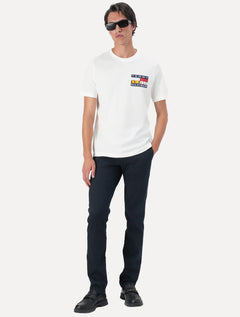Camiseta Tommy Hilfiger Masculina Colour Flag Tee Branca