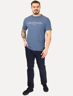 Camiseta Von der Volke Masculina Origineel New Style Azul