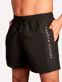 Short Tommy Hilfiger Masculino Long Drawstring Core Logo Preta