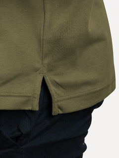 Polo Tommy Hilfiger Masculina Malha Liquid Cotton Essential Verde Militar