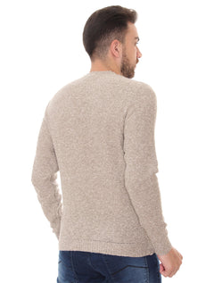 Blusa Replay Masculina Tricot Retiline Cáqui