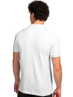 Polo Forum Masculina Piquet Muscle Logo Branca