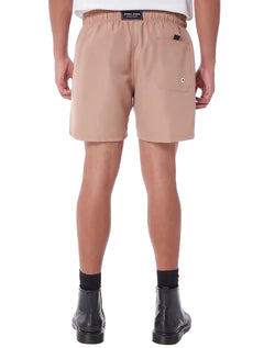 Short John John D'Água Reto Fallen Star Cáqui Médio