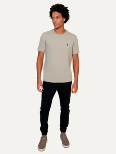 Camiseta Aleatory Masculina Navy Icon Cinza Médio