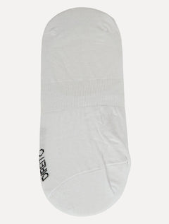 Meia Reserva Masculina Invisível Pica-Pau Bordado Branca Kit 2 Pares