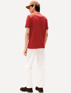 Camiseta Tommy Hilfiger Masculina Center New Stack Vermelha