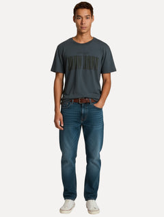 Camiseta John John Masculina Regular Fit Old West Grafit Cinza Escuro