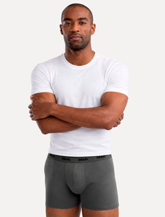 Cueca Mash Boxer Cotton Basic Chumbo