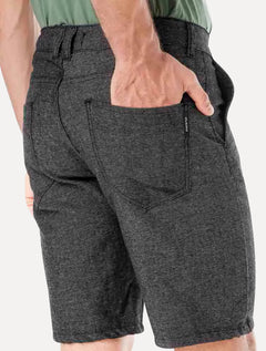 Bermuda King & Joe Sarja Masculina Slim Texture Preto Mescla