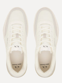 Tênis Armani Exchange Masculino Sneakers Low Pipe Off-White