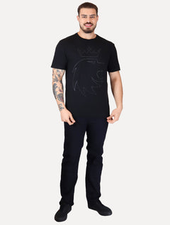 Camiseta Von der Volke Masculina Origineel Outline Crown Preta