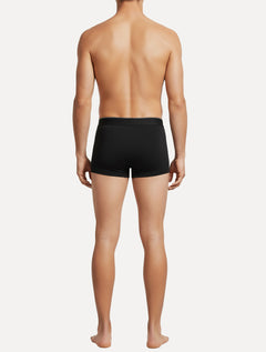 Cueca Calvin Klein Low Rise Trunk Cotton New Re Issue Blue Logo Preta