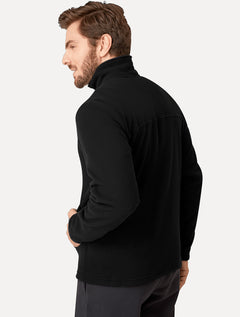 Blusa The North Face Masculina Fleece TKA 100 Glacier Full Zip Preta