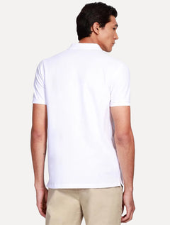 Polo Aramis Masculina Piquet Ziper All White Branca