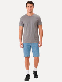 Bermuda Levis Jeans Masculina 405 Standard Shorts Stretch Azul