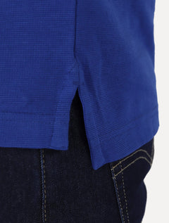 Polo Tommy Hilfiger Masculina Regular Holiday Crest Azul Royal