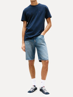 Bermuda Tommy Jeans Masculina Regular Straight Otis Short Azul Médio