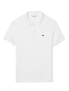 Polo Lacoste Masculina Malha Regular Fit Light Pima Cotton Branca