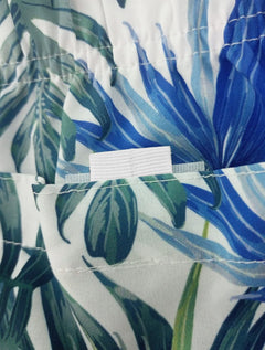 Short Sergio K Masculino Beachwear Folhagem Palm Branco