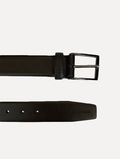 Cinto Calvin Klein Masculino CK Basic Onix Marrom Café