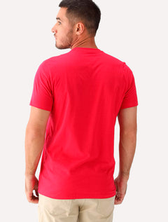 Camiseta Aeropostale Embroidered Black Logo NYC A87 Vermelha