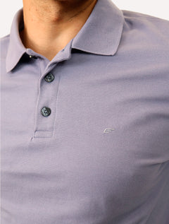 Polo Ellus Masculina Piquet Classic Easa Blue Vintage Azul