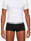 Cuecas Calvin Klein Low Rise Trunk Colors Print Branca/ Preta Pack 3UN