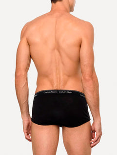 Cueca Calvin Klein Brief Cotton Stretch Classic All Black Pretas Pack 3UN