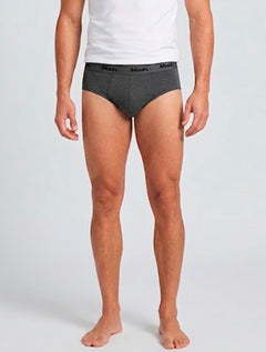 Cueca Mash Slip Cotton Basic Chumbo