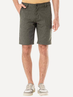 Bermuda King & Joe Sarja Masculina Slim Faca Verde Militar Mescla