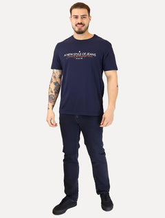 Camiseta Von der Volke Masculina Origineel New Style Azul Marinho