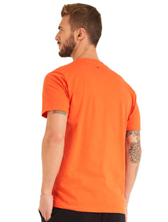 Camiseta Forum Masculina Slim Abstract Hand Laranja
