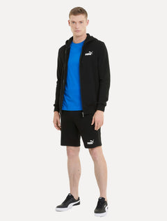 Moletom Puma Masculino Hoodie Essentials Small Logo Full-Zip Preto