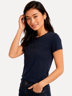 Camiseta Guess Masculina Classic Logo Embossed Azul Marinho