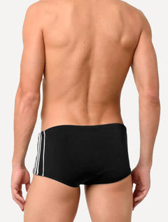 Sunga Calvin Klein Swimwear Gorgurão Stripes Logo Preta