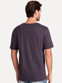 Camiseta John John Masculina Rubber Key Transfer Roxo Escuro