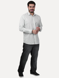 Camisa Dudalina Masculina Comfort Superfine Cotton Cinza Claro