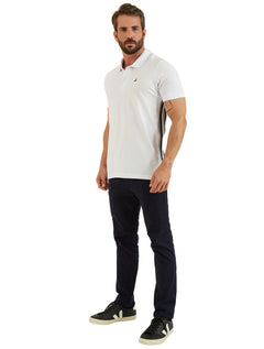Polo Nautica Masculina Lateral Blue Grosgrain Branca