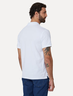 Polo Dudalina Masculina Essentials Extra Cotton Brown Branca