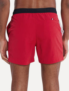 Short Tommy Hilfiger Long Drawstring Colourblock Sash Vermelho
