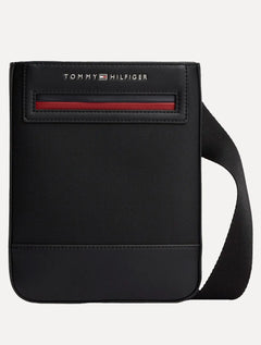 Bolsa Tommy Hilfiger Masculina Foundaiton Mini Reporter Preta