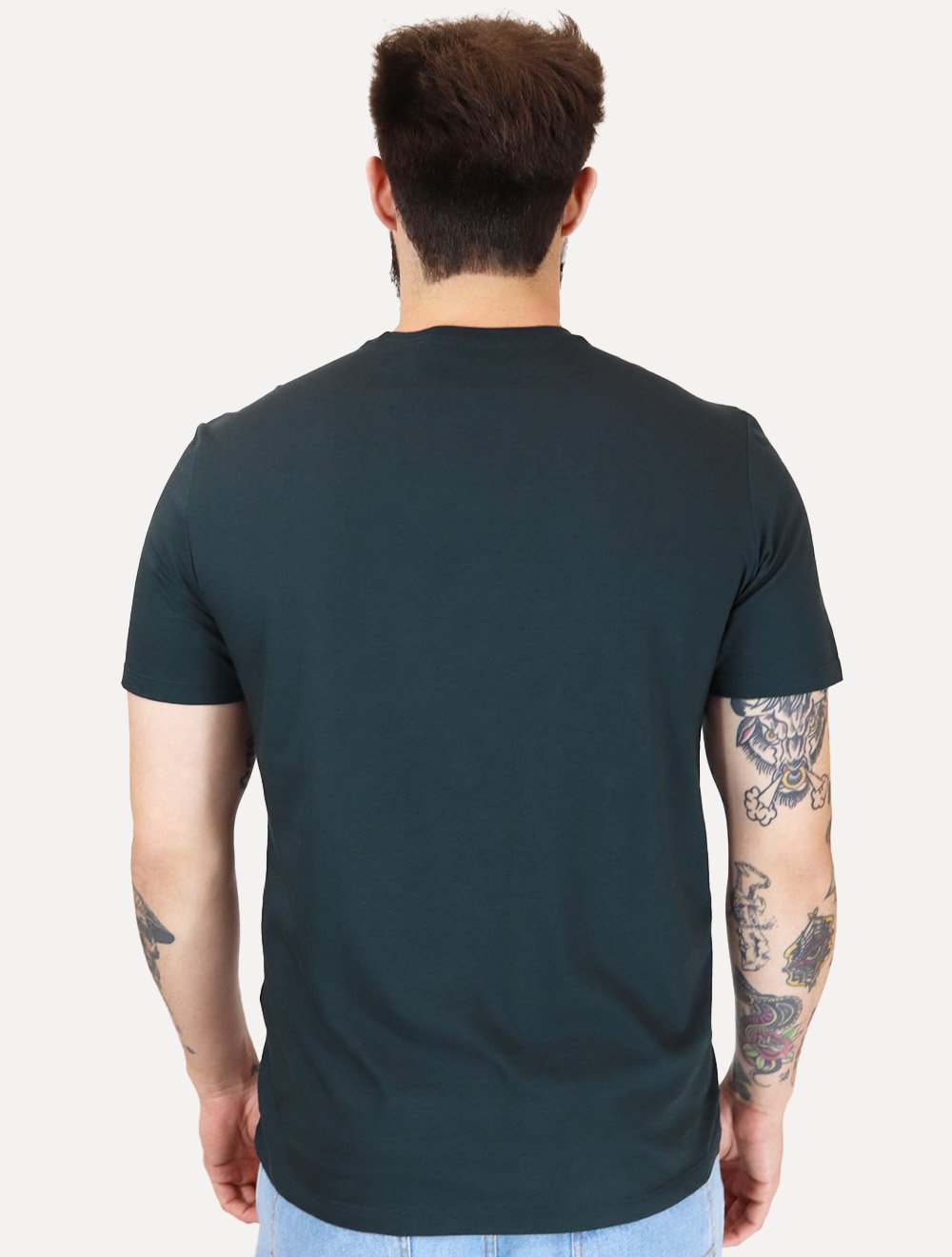 Camiseta Calvin Klein Jeans Masculina CK Embroidery Patch Azul Marinho