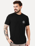 Camiseta Armani Exchange Masculina Embroidery AX Light Logo Preta