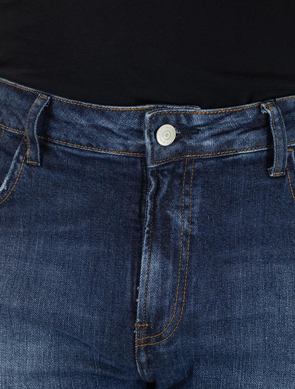 Bermuda Calvin Klein Jeans Masculina Five Pockets Azul Médio