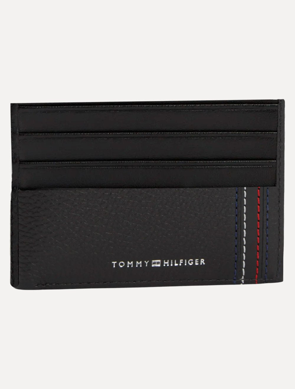 Carteira Tommy Hilfiger Porta Cartão Couro Centarl CC Holder Preta